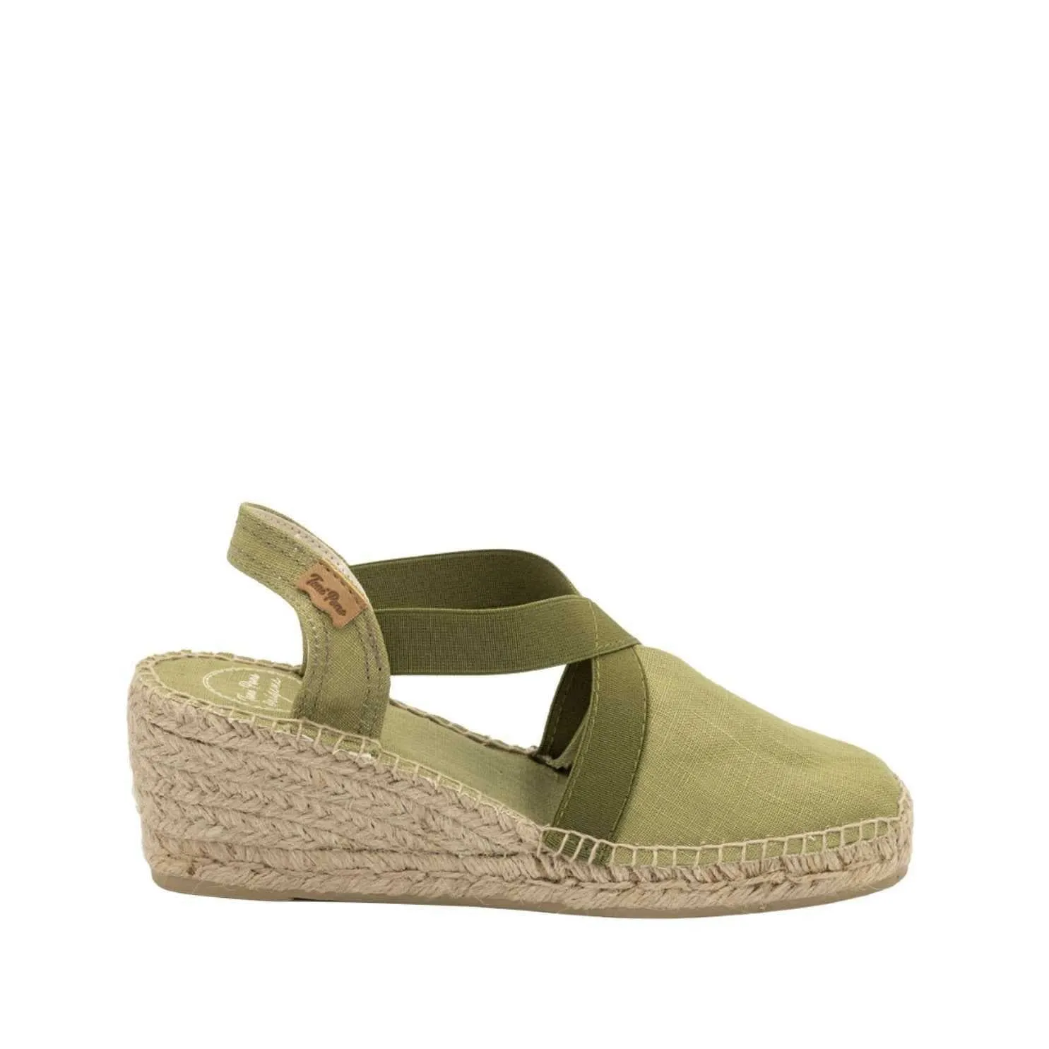 Plain Linen Wedge Espadrille for Women - Ter